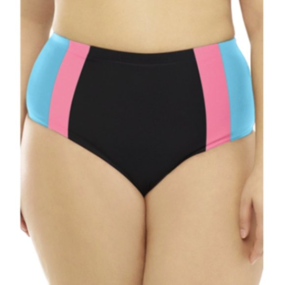 SWIM SALE  $8 - Costa Del Sol Retro High Waist Bikini Bottom - Size 3X - NWT - Picture 2 of 5